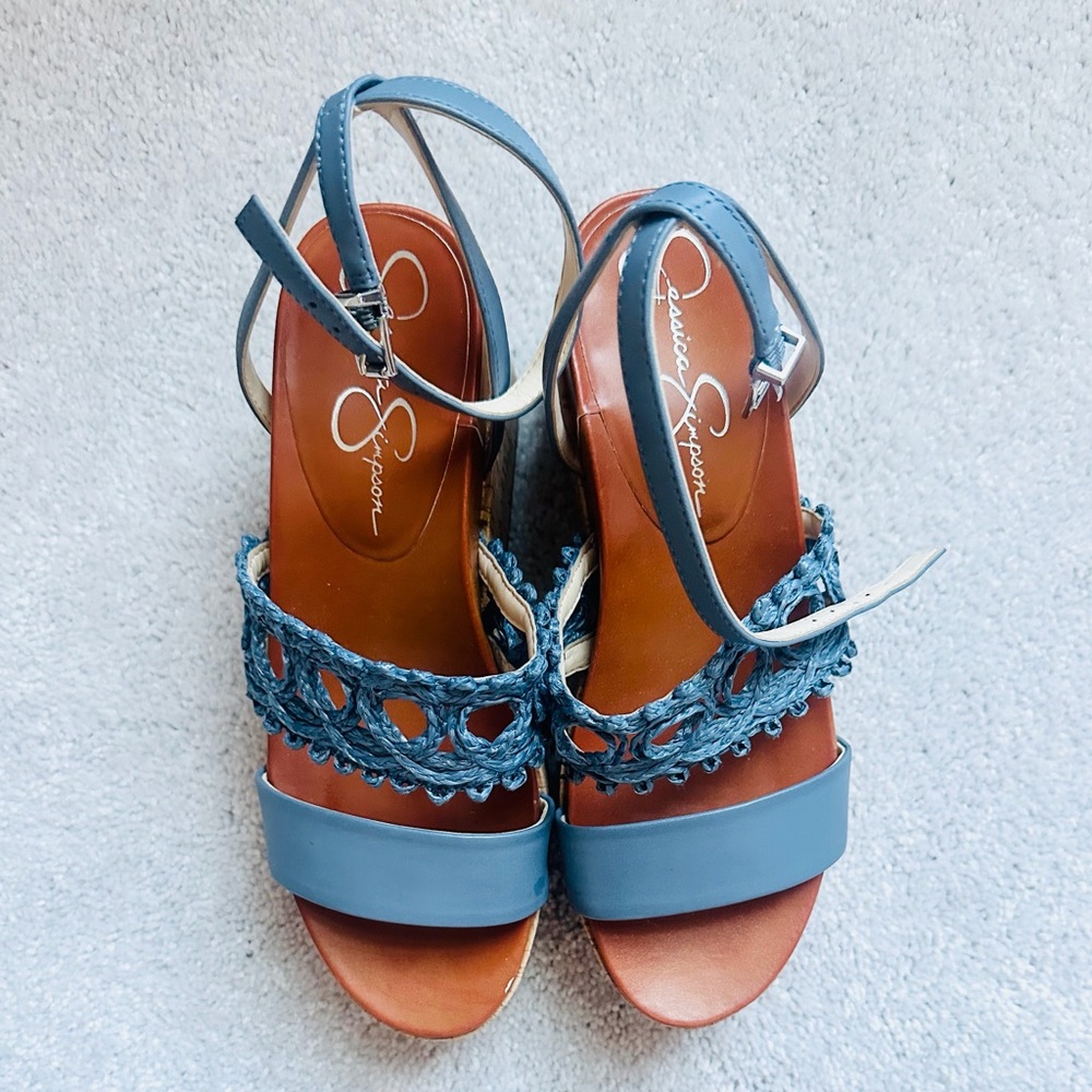 Jessica Simpson Callri Wedge Summer Sandal Size 8 - Picture 8 of 9